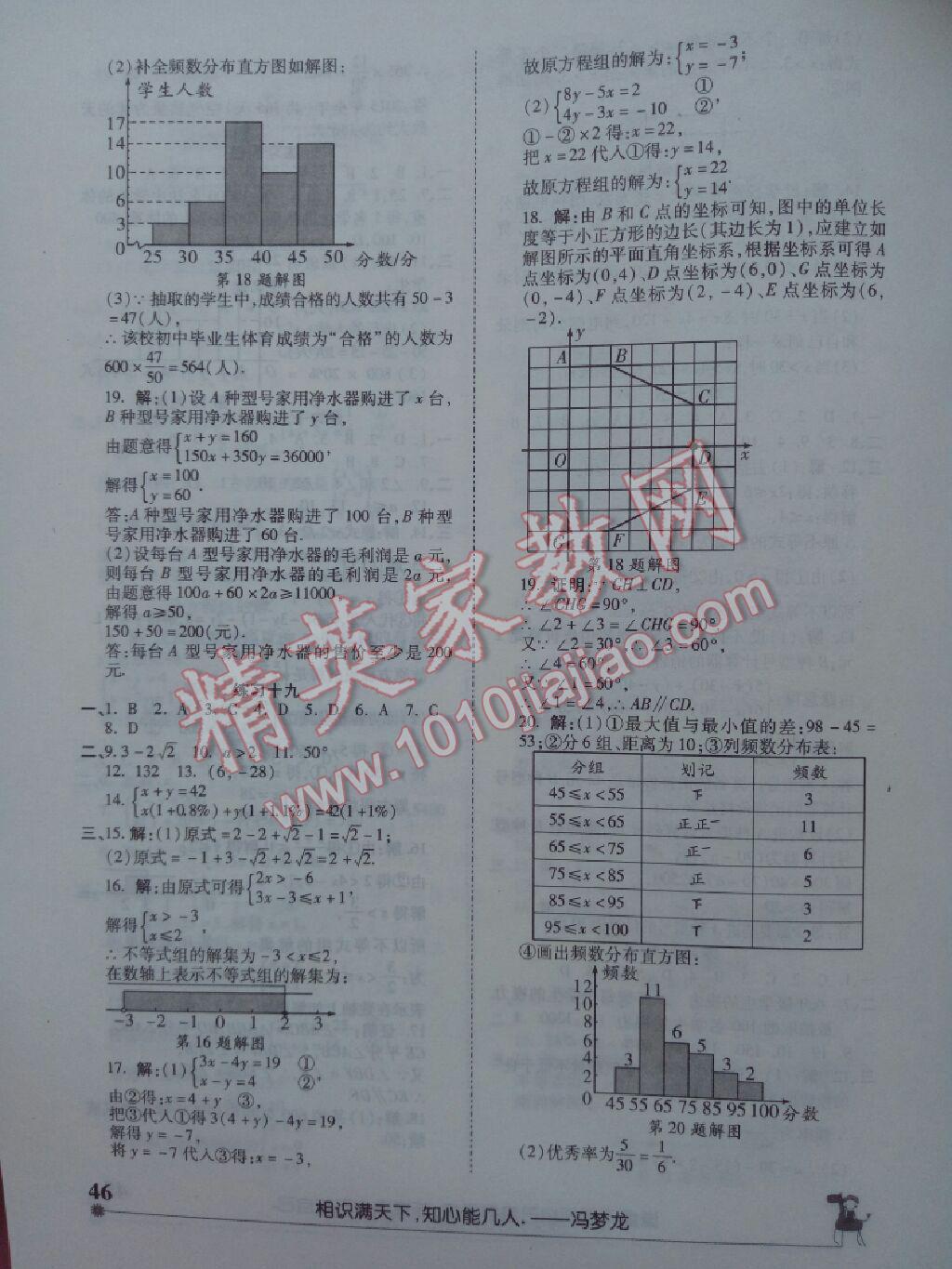 2047年暑假作業(yè)假期學(xué)習(xí)樂園七年級數(shù)學(xué)人教版世界圖書出版公司 參考答案第4頁