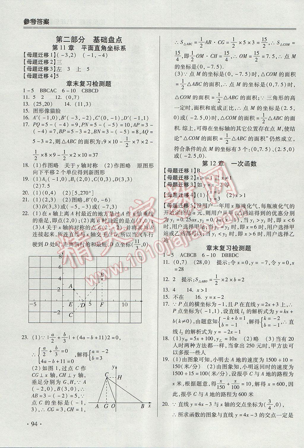 2017年哈皮暑假八年級數學滬科版 參考答案第2頁