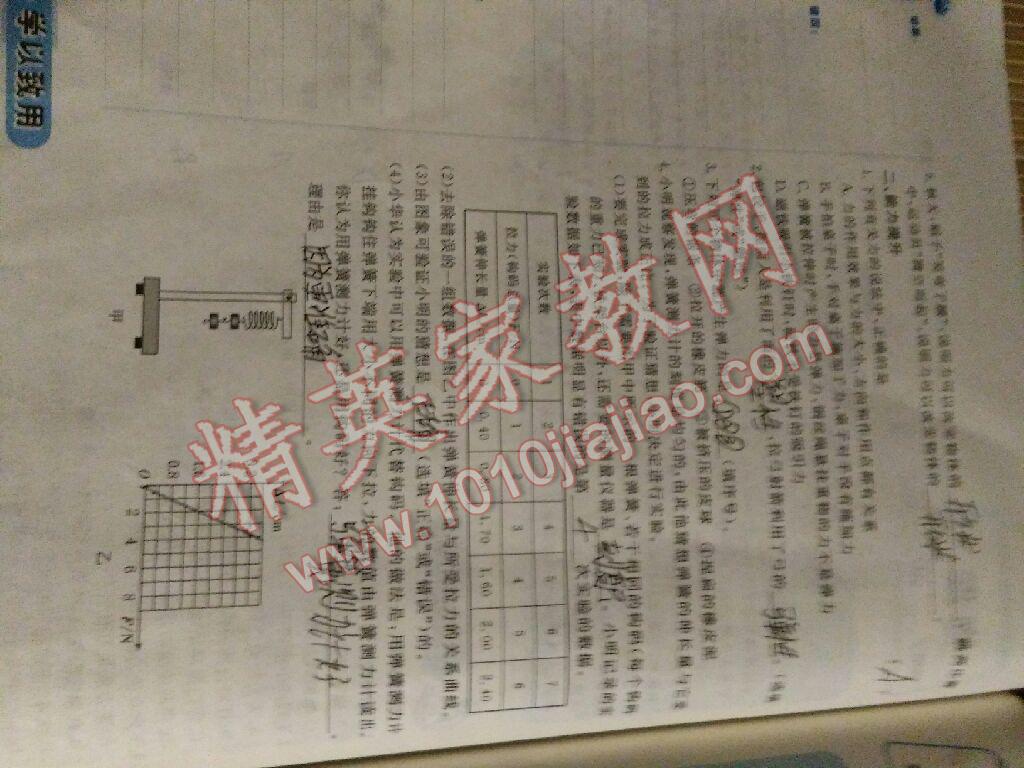 2017年天舟文化精彩暑假八年级思想品德历史物理团结出版社 参考答案第29页