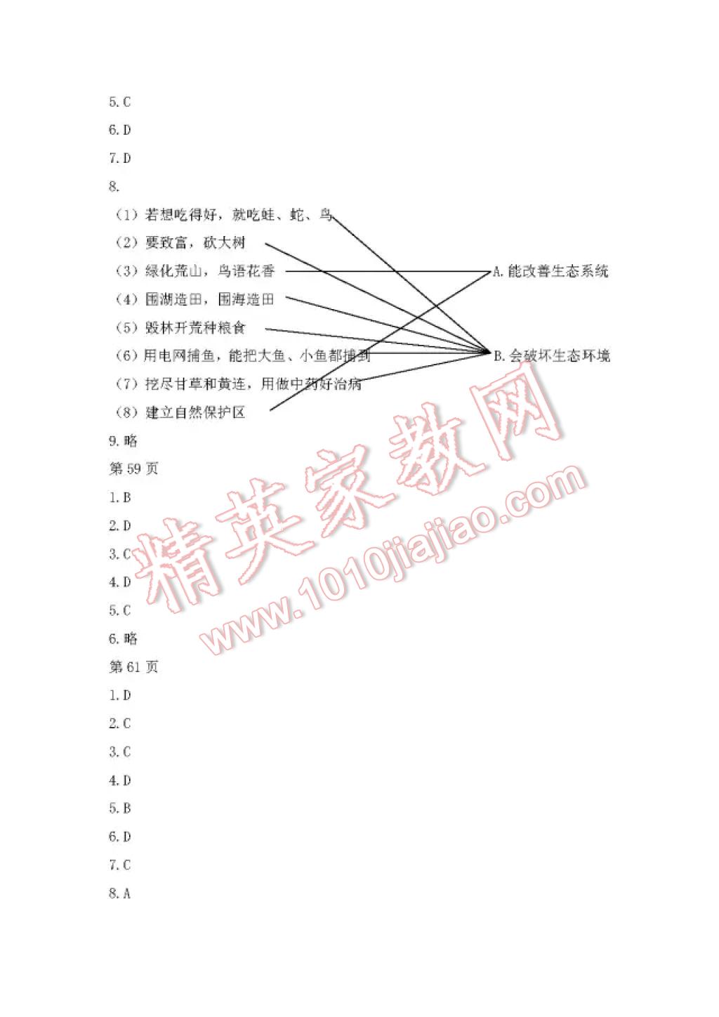 2017年暑假Happy假日六年級綜合五四制 參考答案第11頁