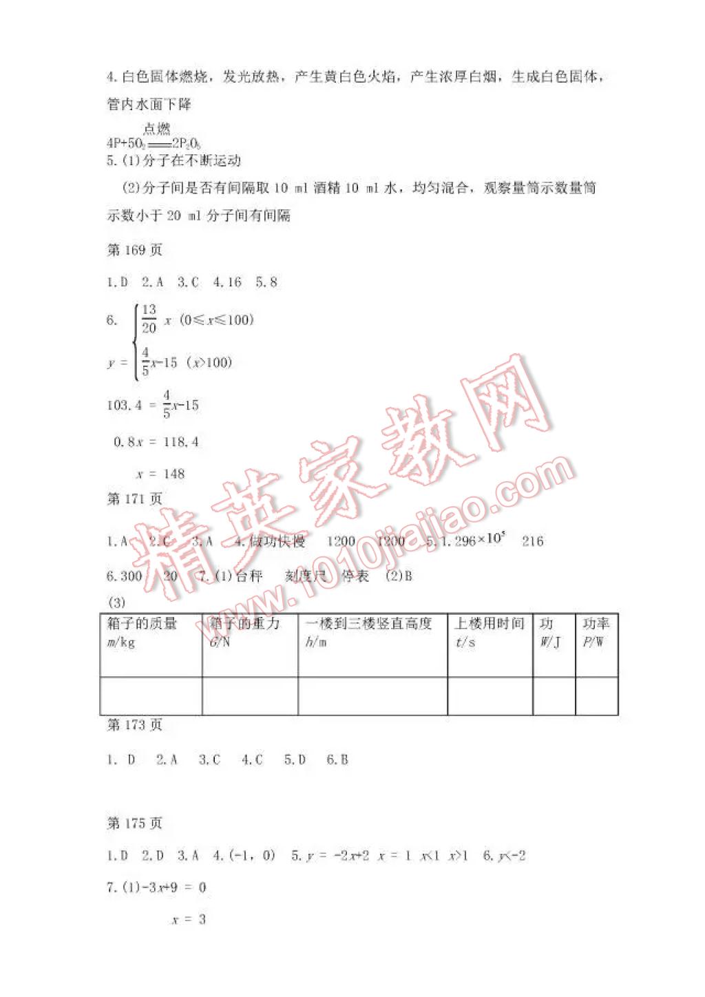 2017年暑假Happy假日八年級(jí)理科五四制 參考答案第21頁