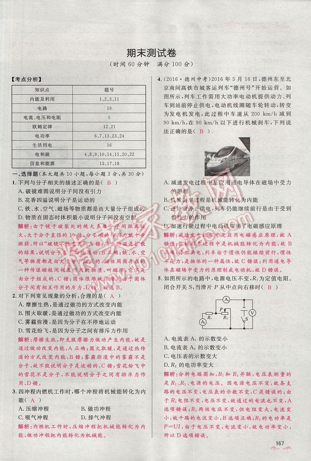 2017年奪冠百分百新導(dǎo)學(xué)課時(shí)練九年級(jí)物理全一冊(cè)人教版 期末測(cè)試卷第45頁(yè)