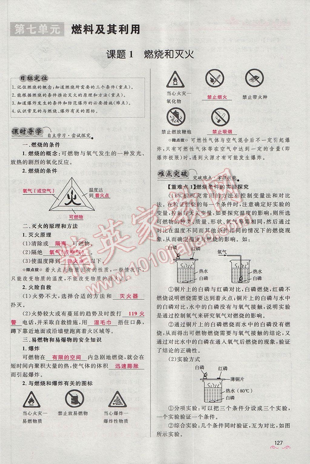 2017年奪冠百分百新導(dǎo)學(xué)課時練九年級化學(xué)上冊人教版 第七單元 燃料及其利用第54頁