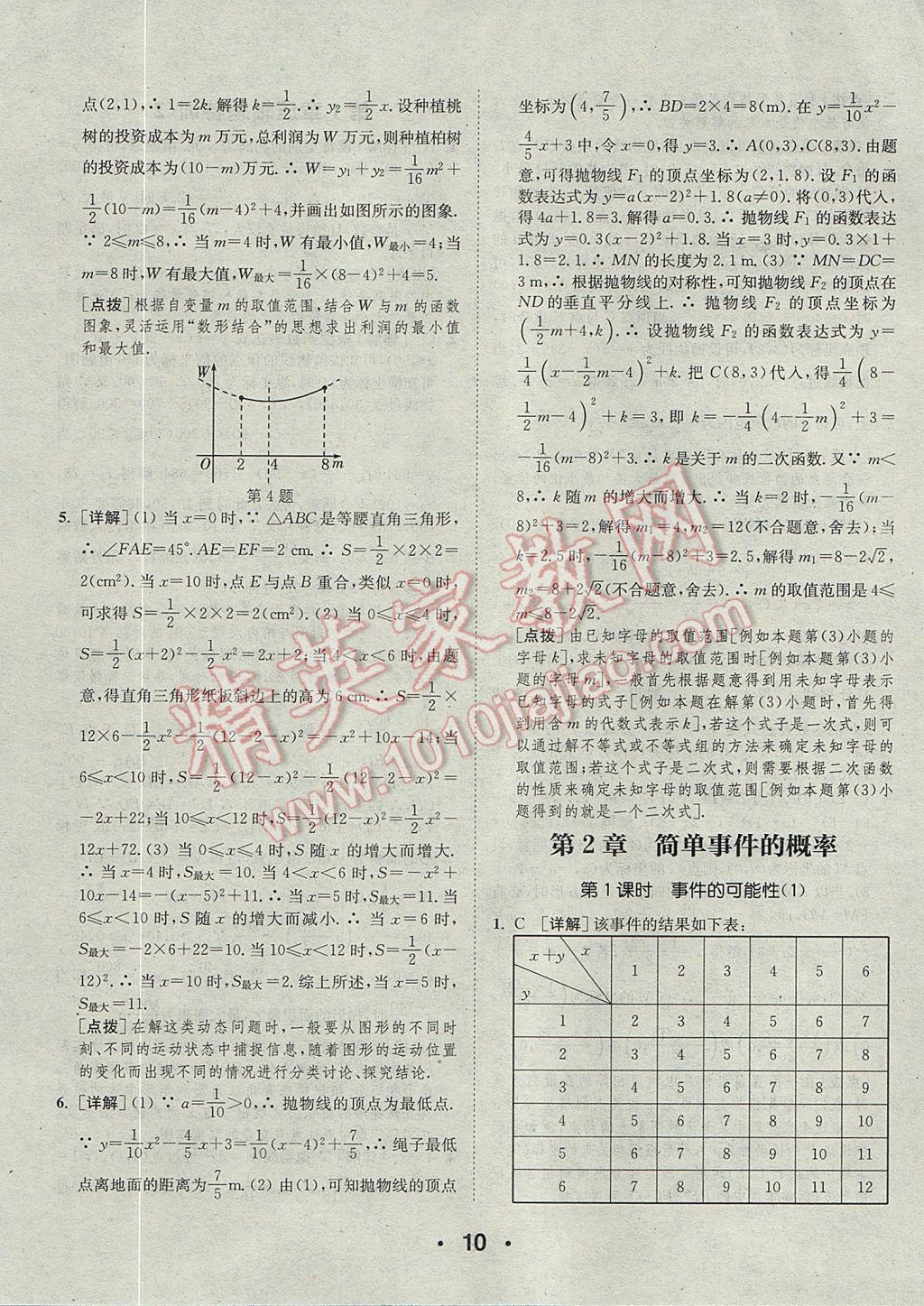 2017年通城學(xué)典初中數(shù)學(xué)提優(yōu)能手九年級全一冊浙教版 參考答案第10頁