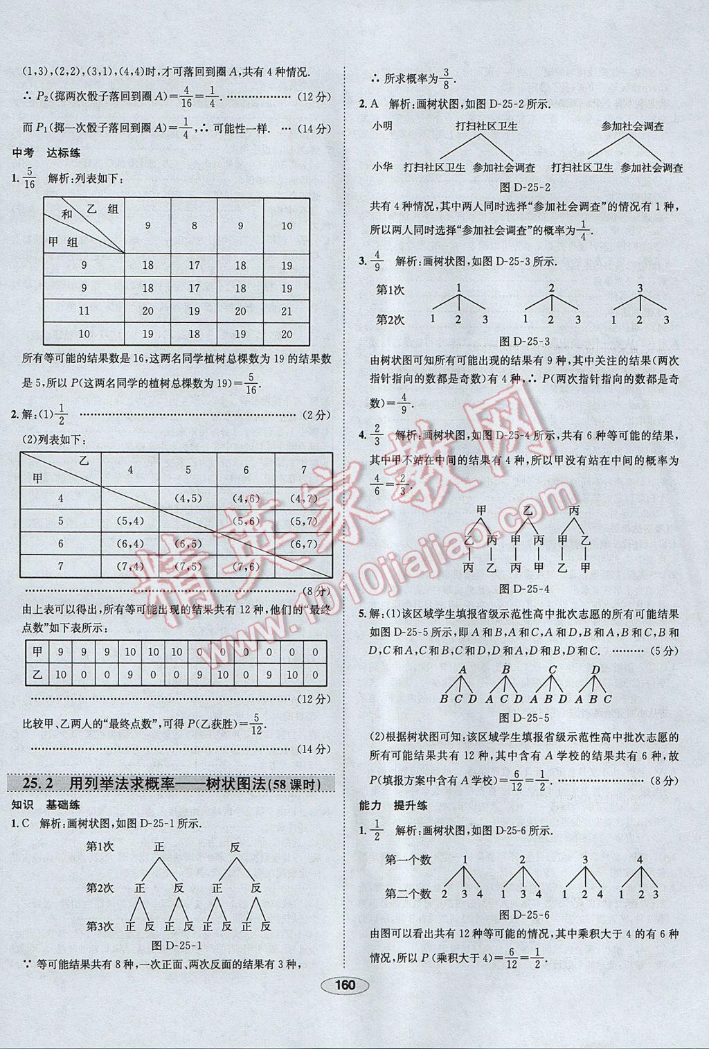 2017年中學(xué)教材全練九年級數(shù)學(xué)上冊人教版天津?qū)Ｓ?nbsp;參考答案第48頁