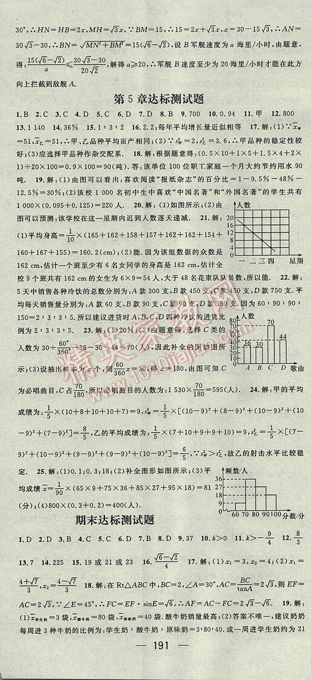 2017年精英新課堂九年級數(shù)學(xué)上冊湘教版 參考答案第41頁