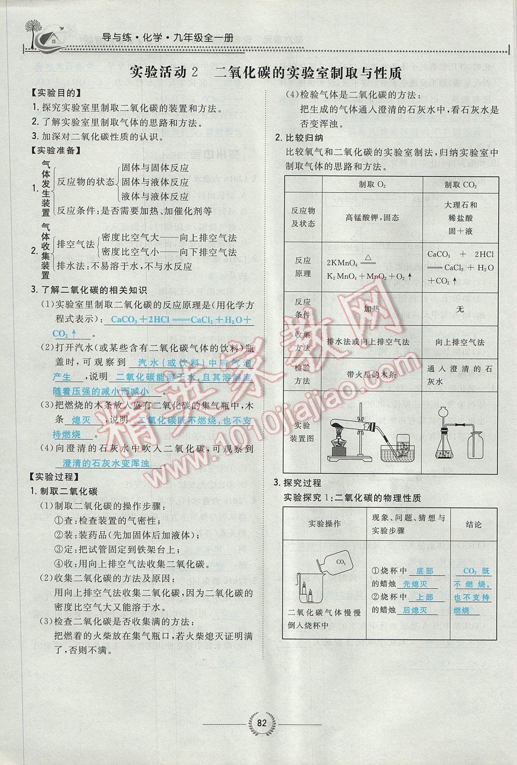 2017年貴陽初中同步導(dǎo)與練九年級化學(xué)全一冊 第六單元 碳和碳的氧化物第171頁