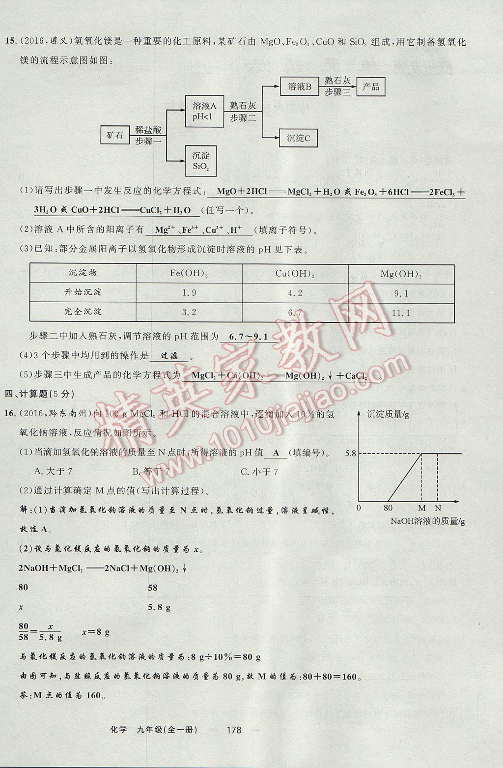 2017年四清導航九年級化學全一冊 檢測卷第24頁