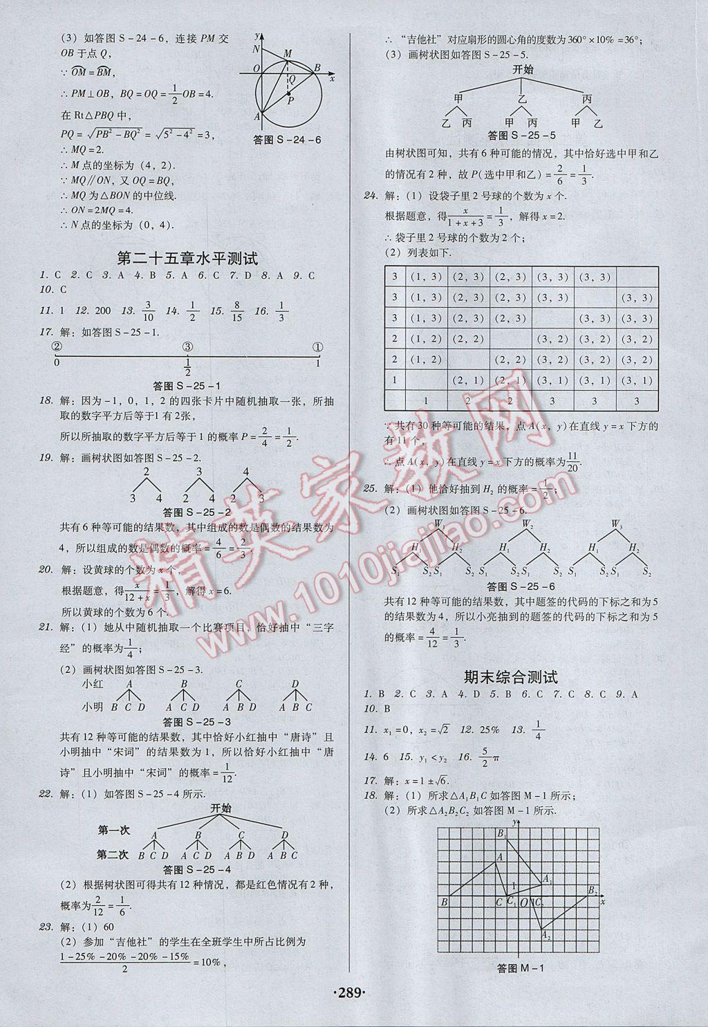 2017年百年學(xué)典廣東學(xué)導(dǎo)練九年級數(shù)學(xué)上冊人教版 參考答案第35頁