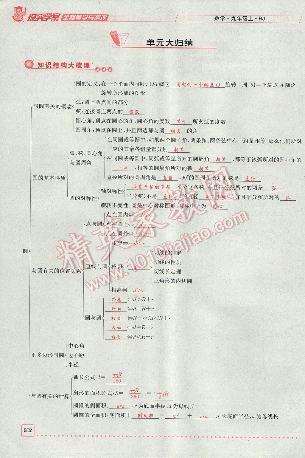 2017年探究學(xué)案全程導(dǎo)學(xué)與測評九年級數(shù)學(xué)上冊人教版 第二十四章 圓第227頁