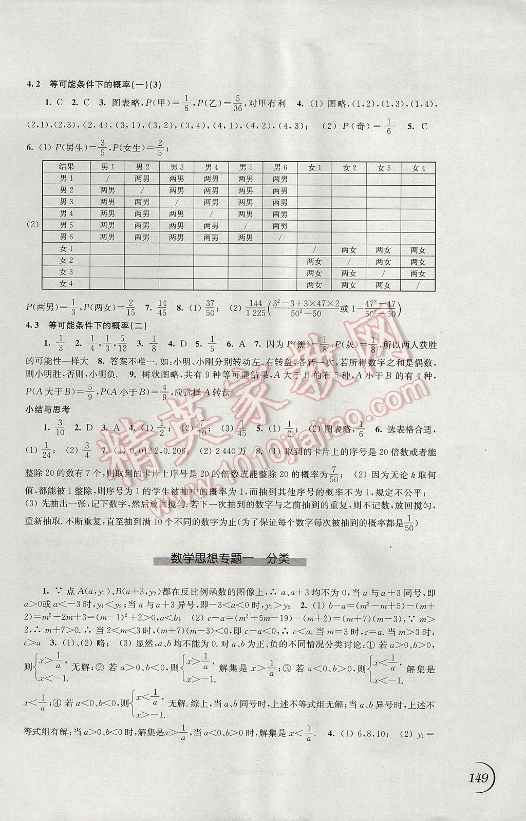 2017年同步練習(xí)九年級數(shù)學(xué)上冊蘇科版江蘇鳳凰科學(xué)技術(shù)出版社 參考答案第9頁