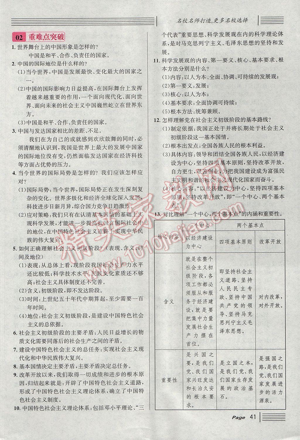 2017年名校課堂滾動學(xué)習(xí)法九年級思想品德全一冊人教版 第二單元第95頁