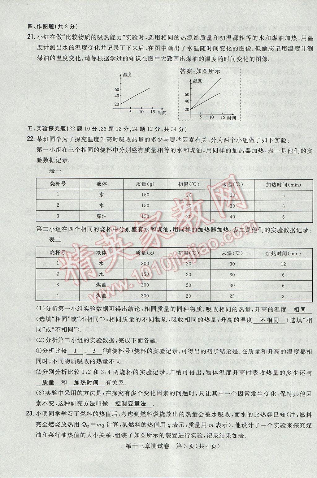 2017年貴陽初中同步導(dǎo)與練九年級(jí)物理全一冊(cè)滬科版 測試卷第7頁