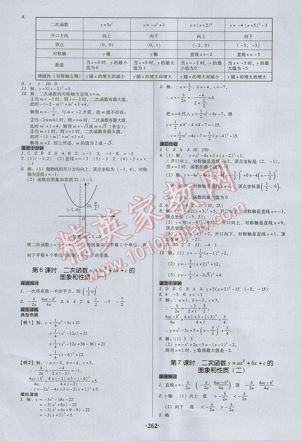 2017年百年學(xué)典廣東學(xué)導(dǎo)練九年級數(shù)學(xué)上冊人教版 參考答案第8頁