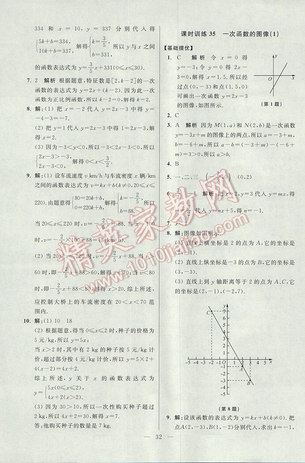 2017年初中數(shù)學小題狂做八年級上冊蘇科版提優(yōu)版 參考答案第32頁