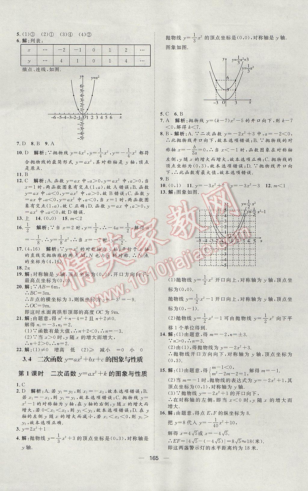 2017年练出好成绩九年级数学鲁教版五四制 参考答案第13页