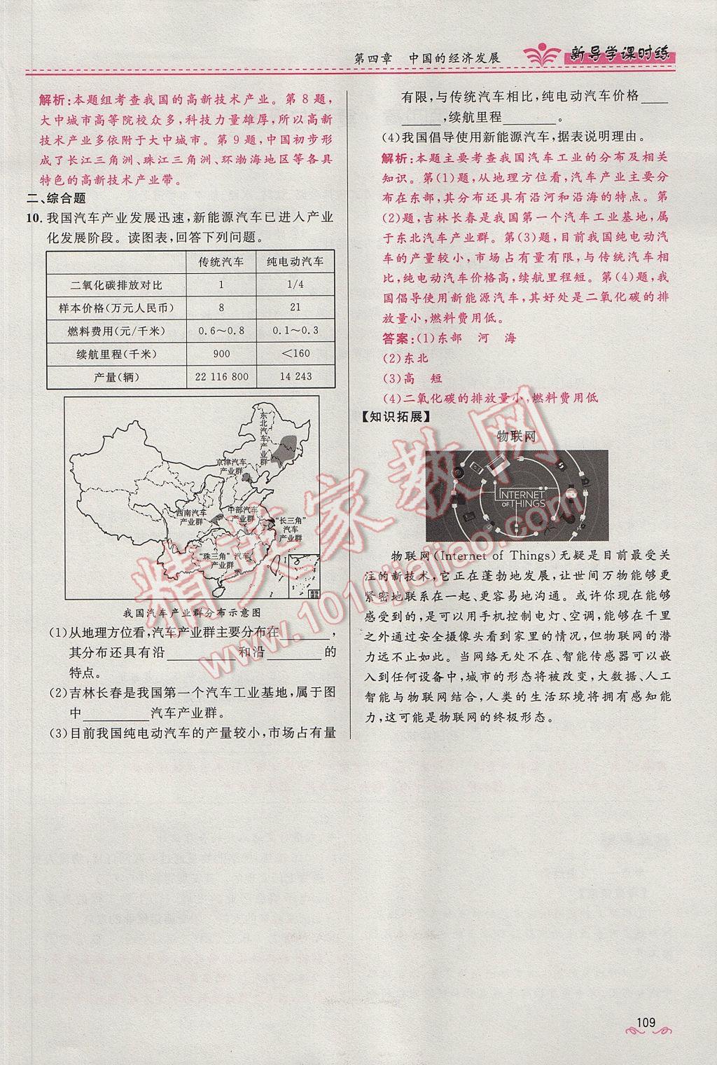 2017年奪冠百分百新導學課時練八年級地理上冊人教版 第四章第109頁