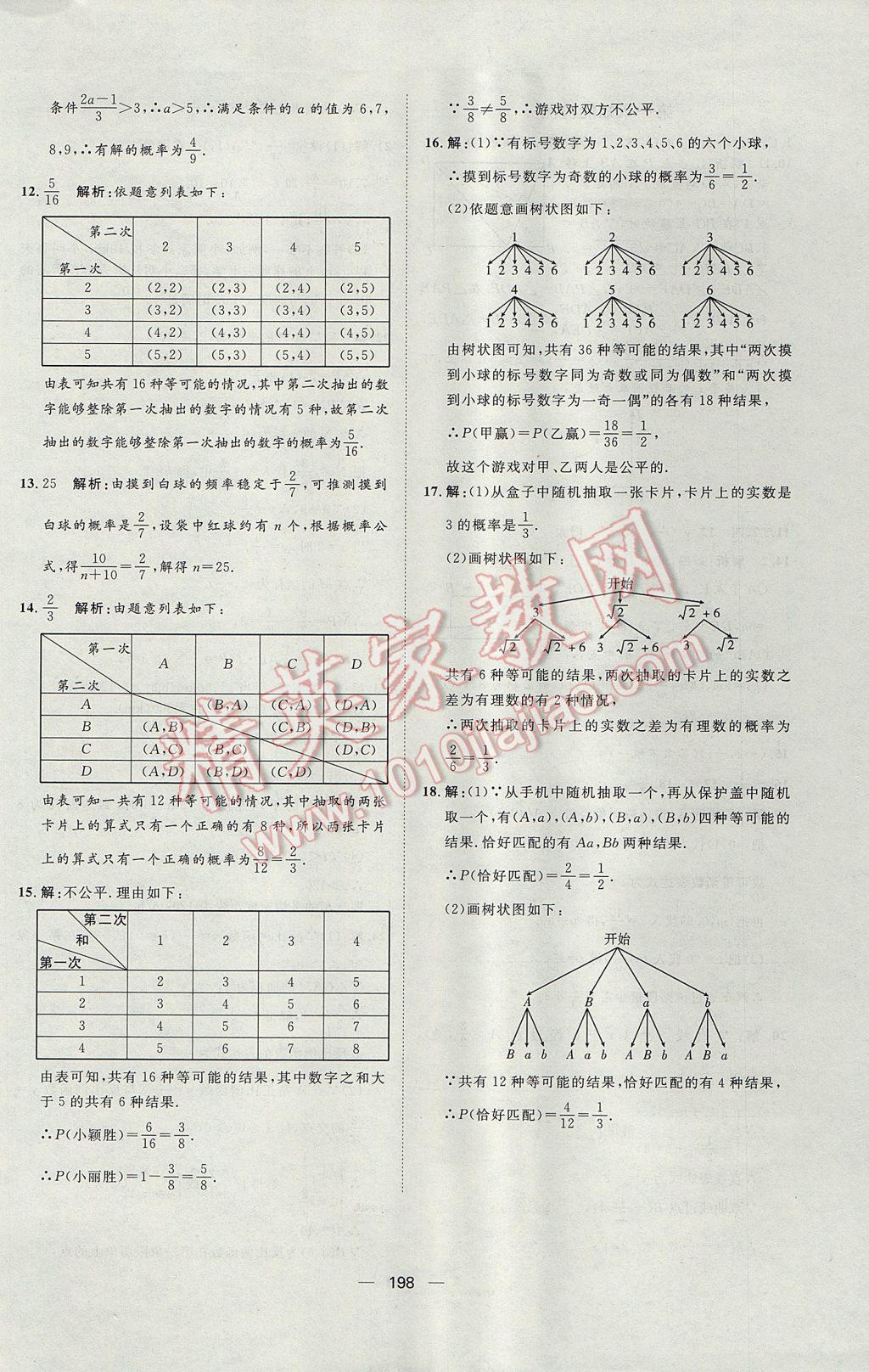 2017年練出好成績九年級數(shù)學(xué)魯教版五四制 參考答案第46頁