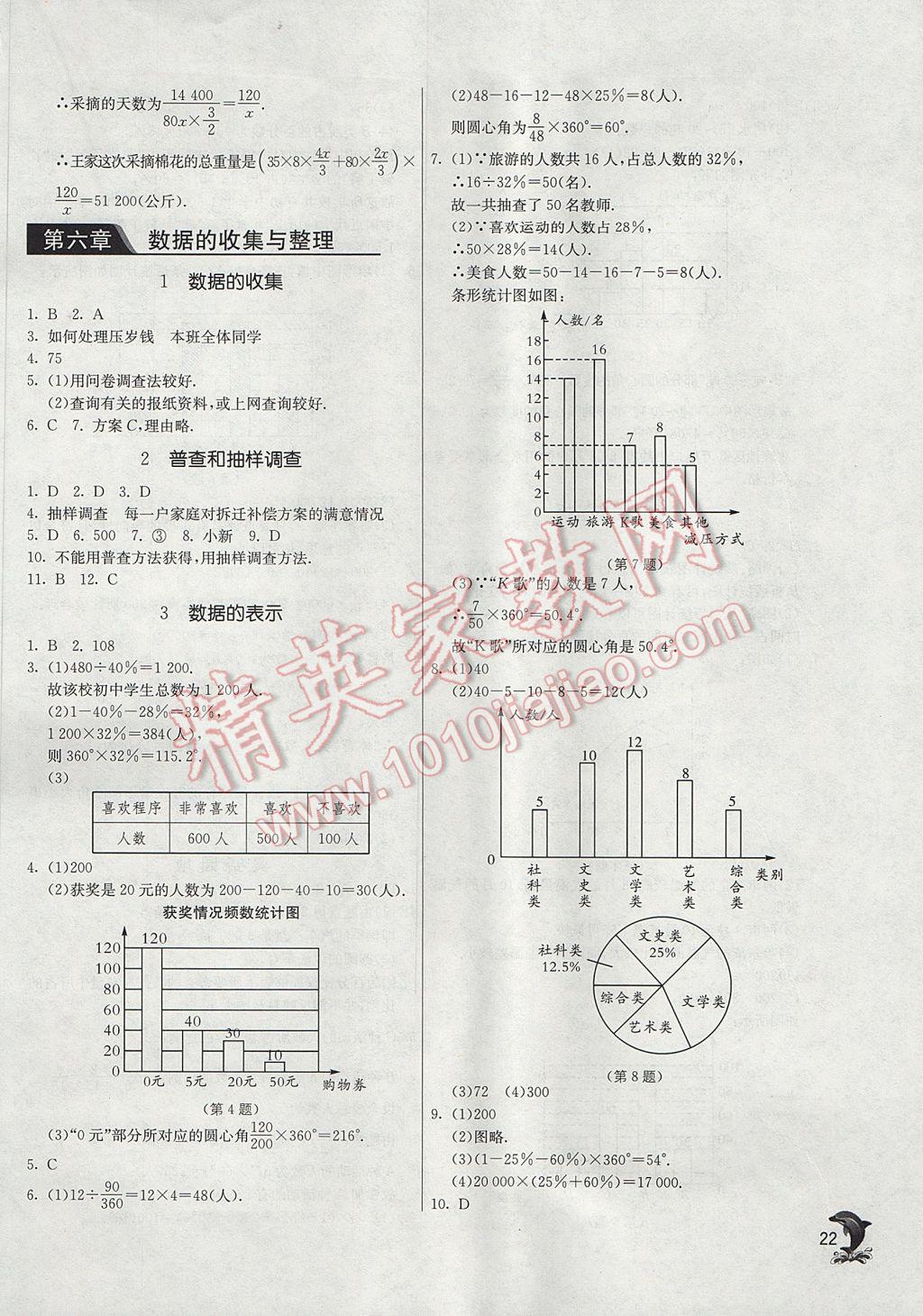 2017年實(shí)驗(yàn)班提優(yōu)訓(xùn)練七年級(jí)數(shù)學(xué)上冊(cè)北師大版 參考答案第22頁(yè)