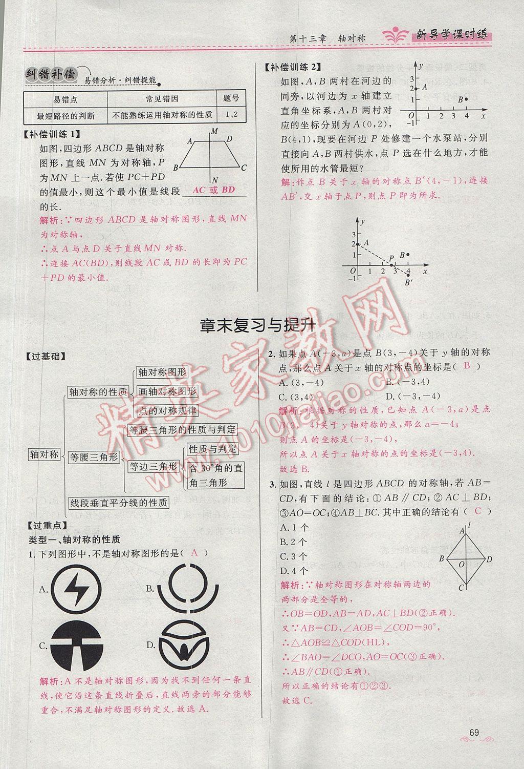 2017年奪冠百分百新導(dǎo)學(xué)課時(shí)練八年級(jí)數(shù)學(xué)上冊(cè)人教版 第十三章 軸對(duì)稱第77頁