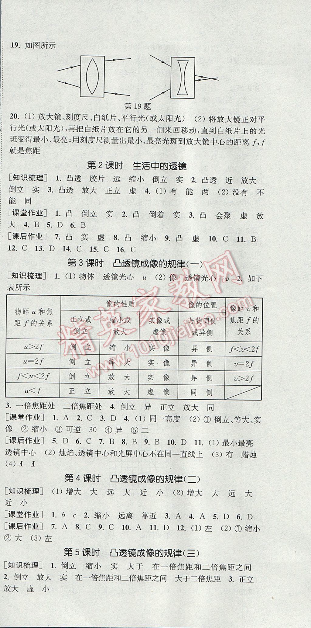 2017年通城學(xué)典課時(shí)作業(yè)本八年級(jí)物理上冊(cè)人教版 參考答案第12頁(yè)