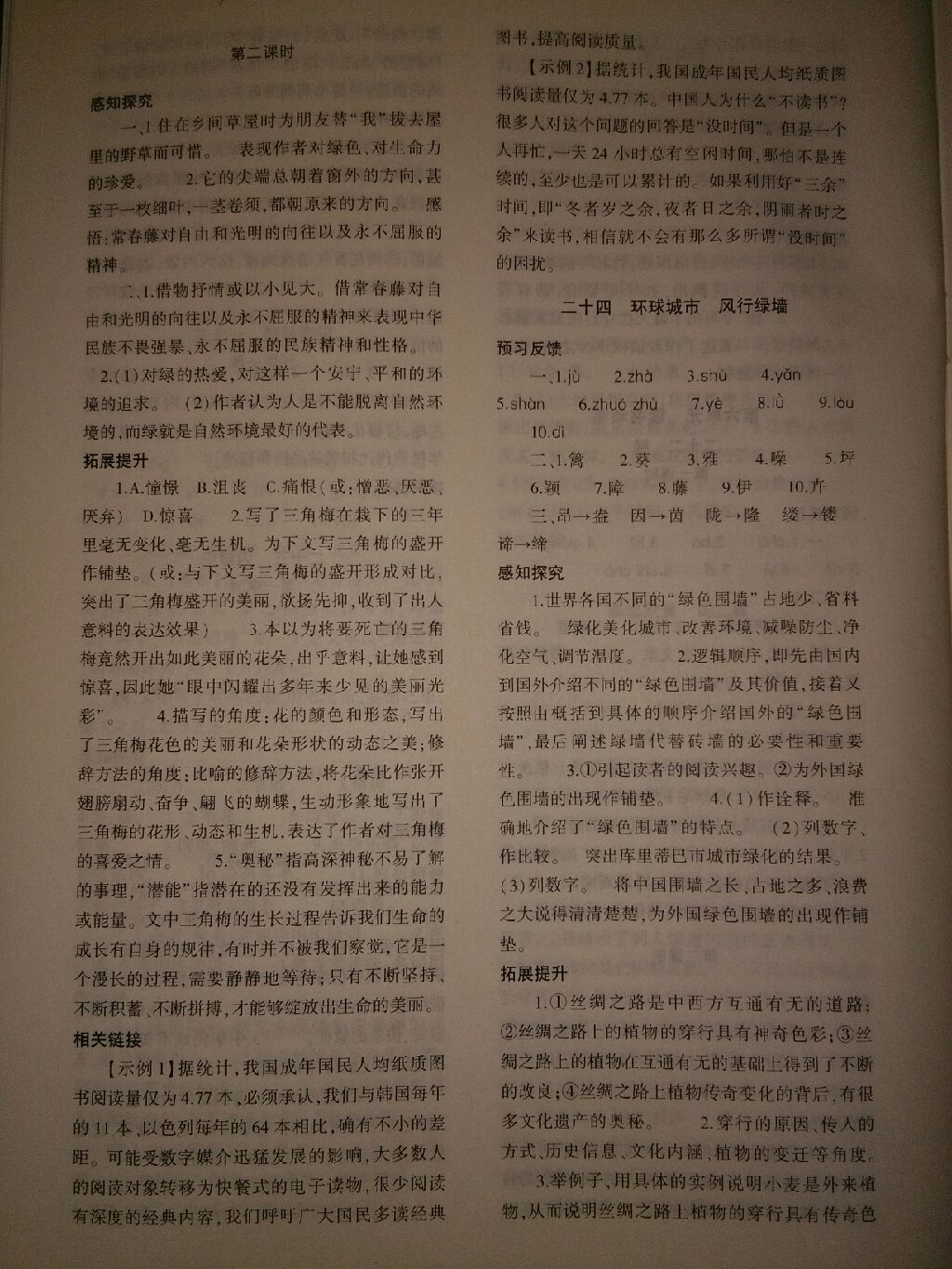 2017年基礎訓練九年級語文全一冊蘇教版河南省內(nèi)專用大象出版社 參考答案第43頁