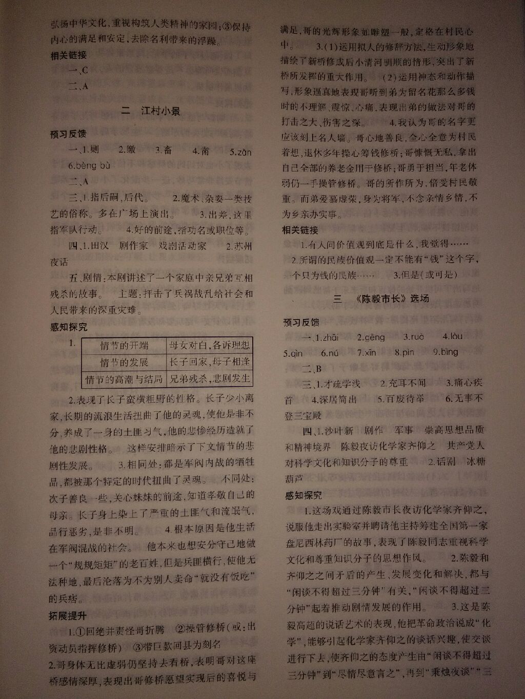 2017年基礎(chǔ)訓(xùn)練九年級語文全一冊蘇教版河南省內(nèi)專用大象出版社 參考答案第40頁