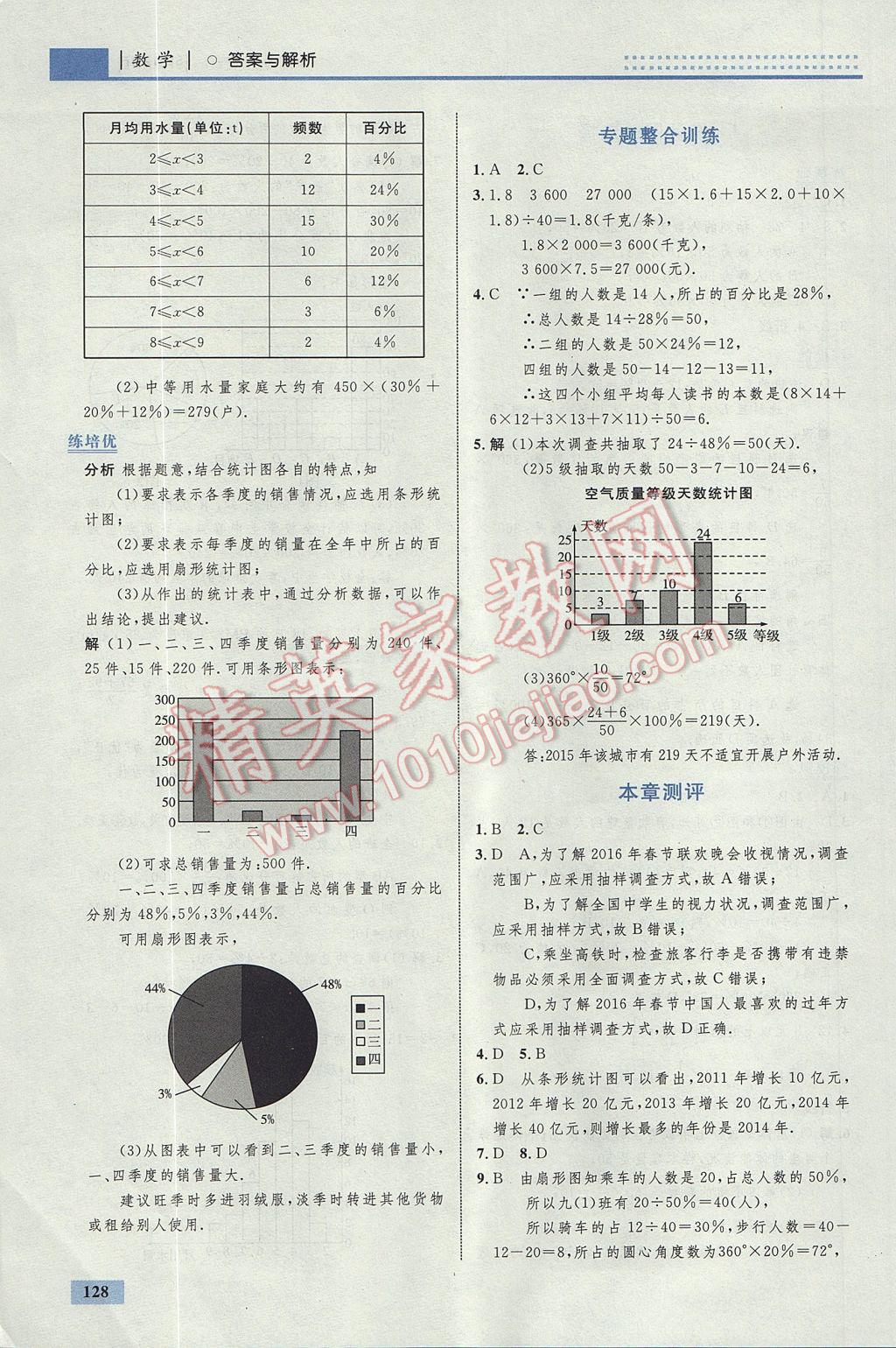 2017年初中同步學(xué)考優(yōu)化設(shè)計七年級數(shù)學(xué)上冊北師大版 參考答案第38頁