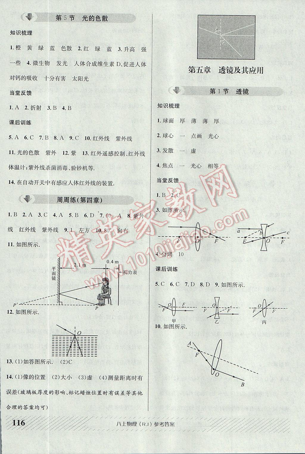 2017年原創(chuàng)講練測課優(yōu)新突破八年級物理上冊人教版 參考答案第8頁