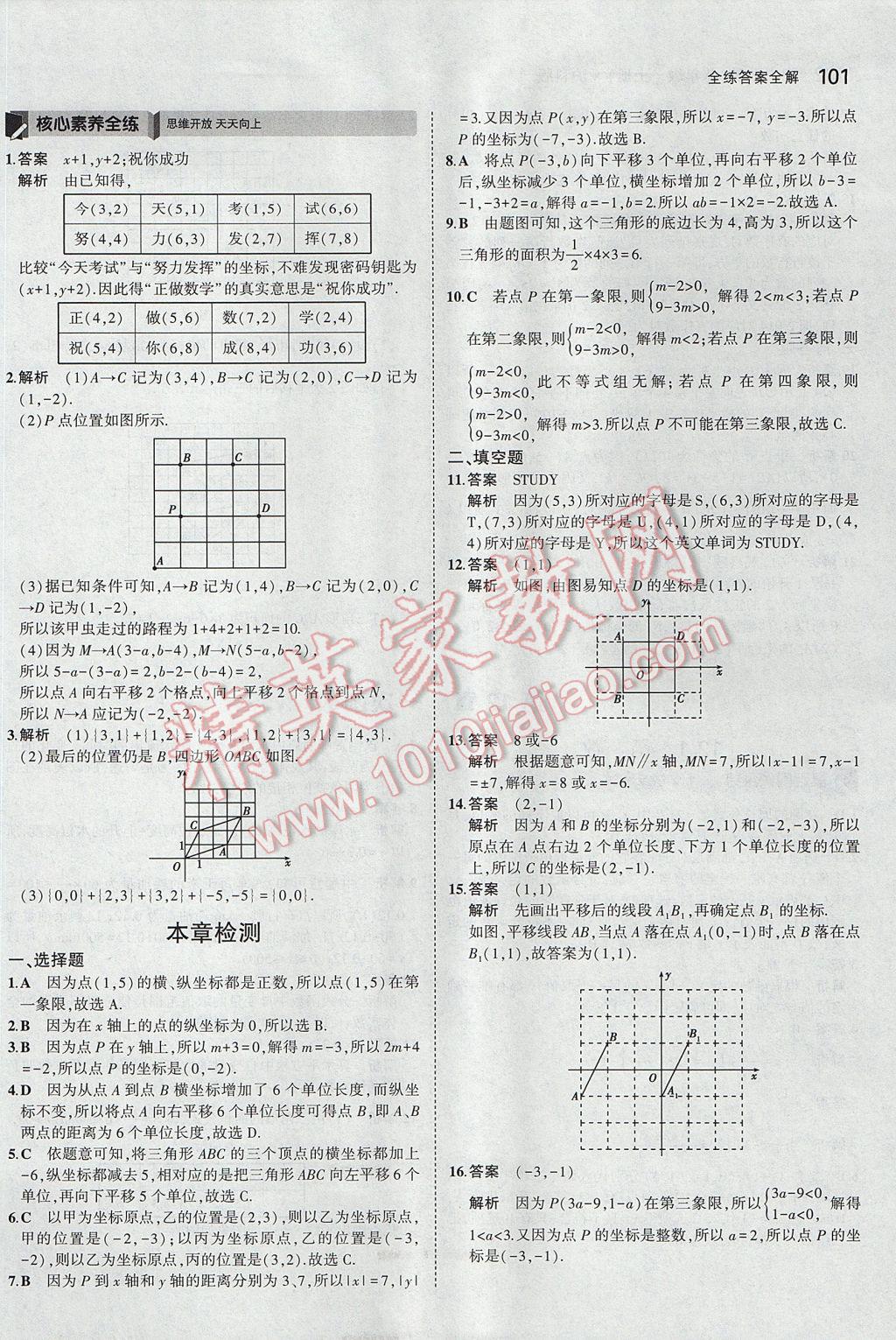 2017年5年中考3年模擬初中數(shù)學(xué)八年級(jí)上冊(cè)滬科版 參考答案第4頁(yè)