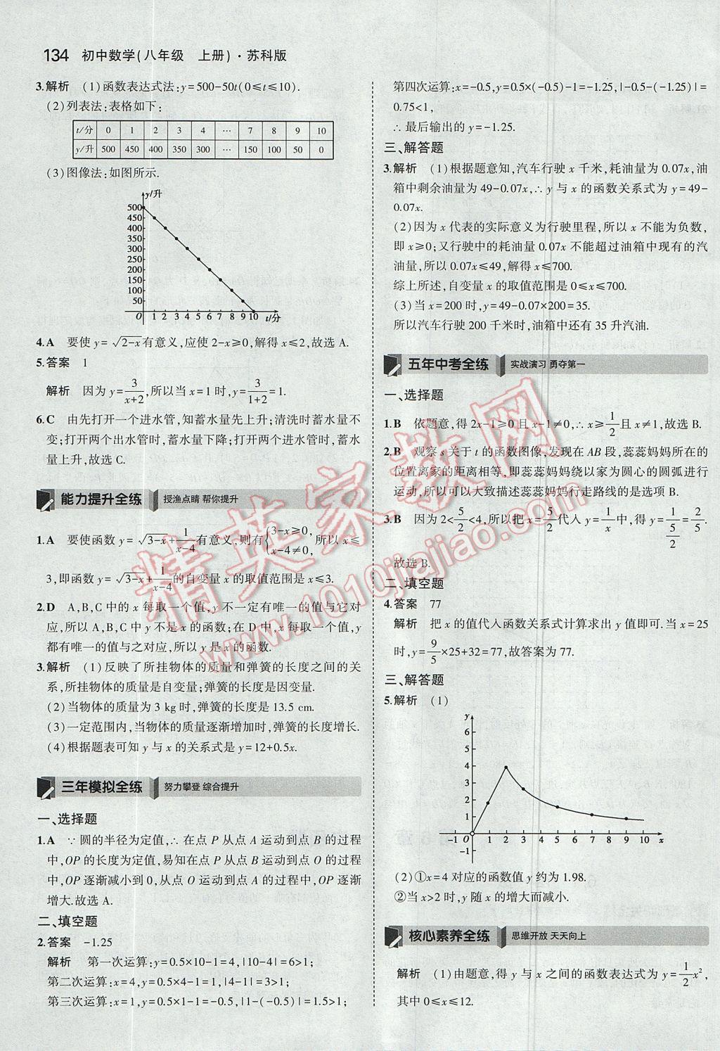 2017年5年中考3年模擬初中數(shù)學(xué)八年級上冊蘇科版 參考答案第35頁