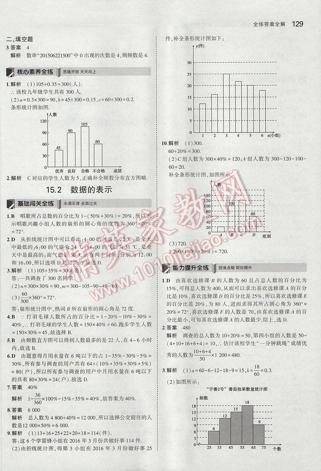 2017年5年中考3年模拟初中数学八年级上册华师大版 参考答案第29页