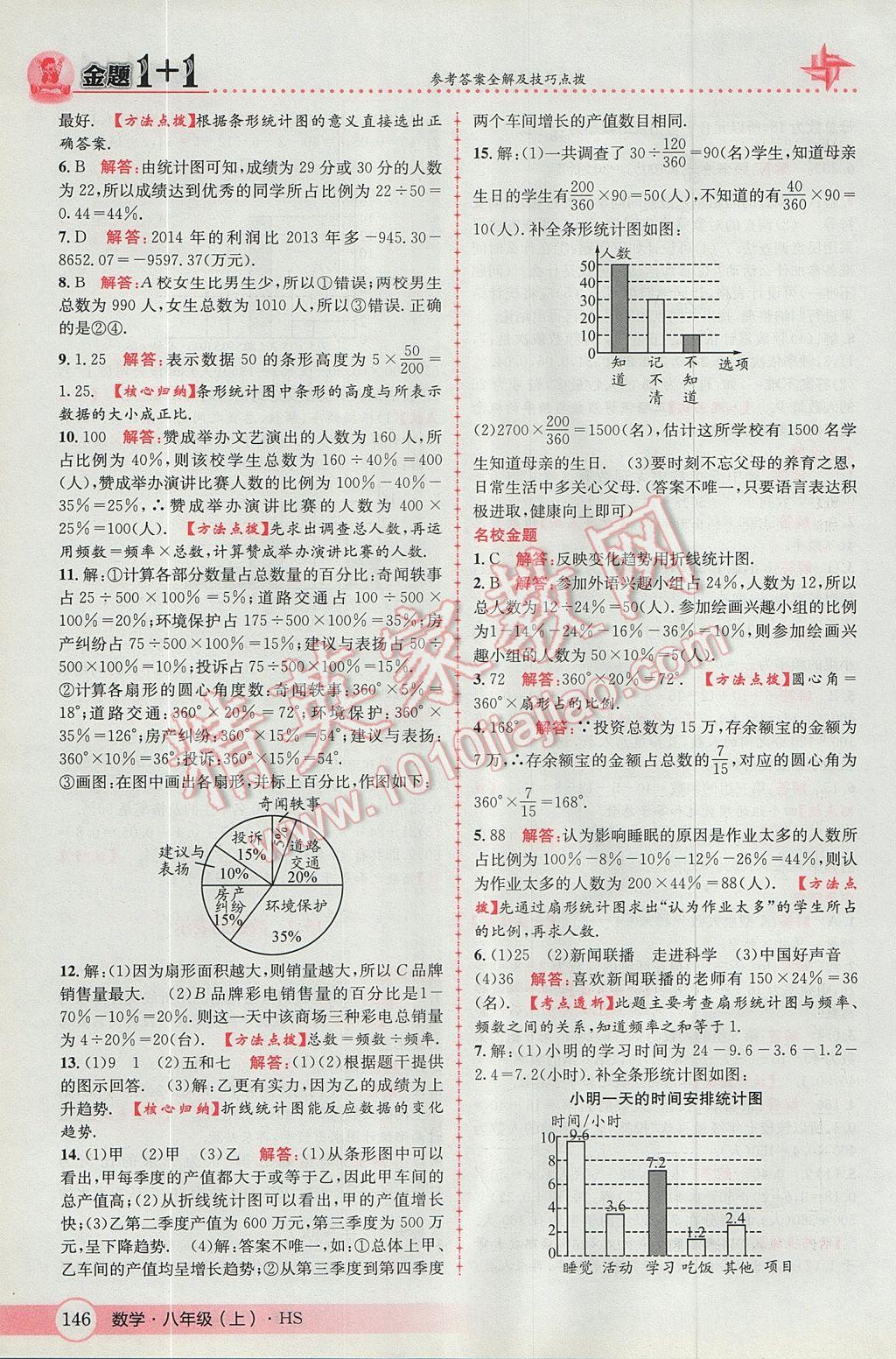 2017年金题1加1八年级数学上册华师大版 参考答案第30页