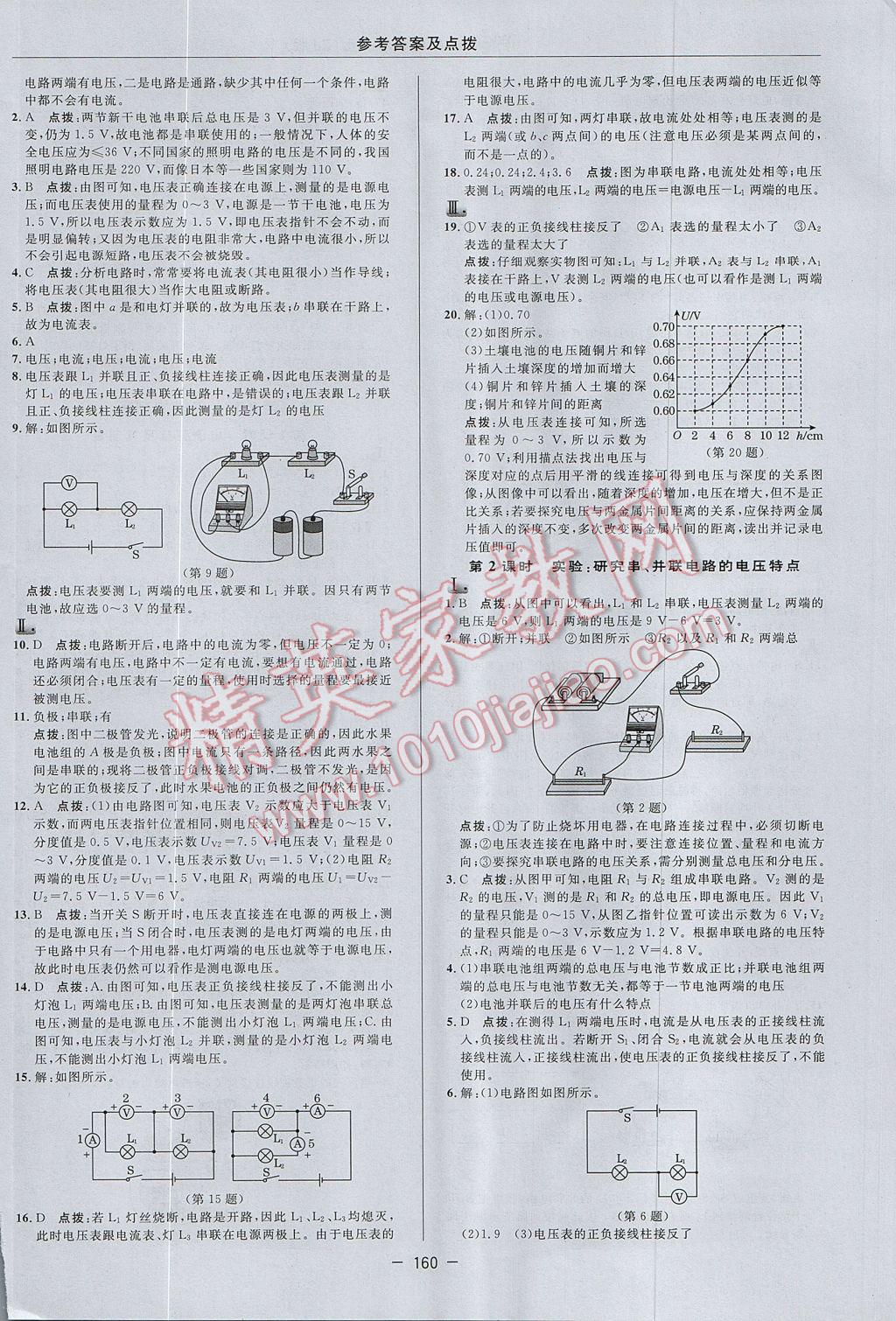 2017年綜合應(yīng)用創(chuàng)新題典中點八年級科學(xué)上冊浙教版 參考答案第20頁