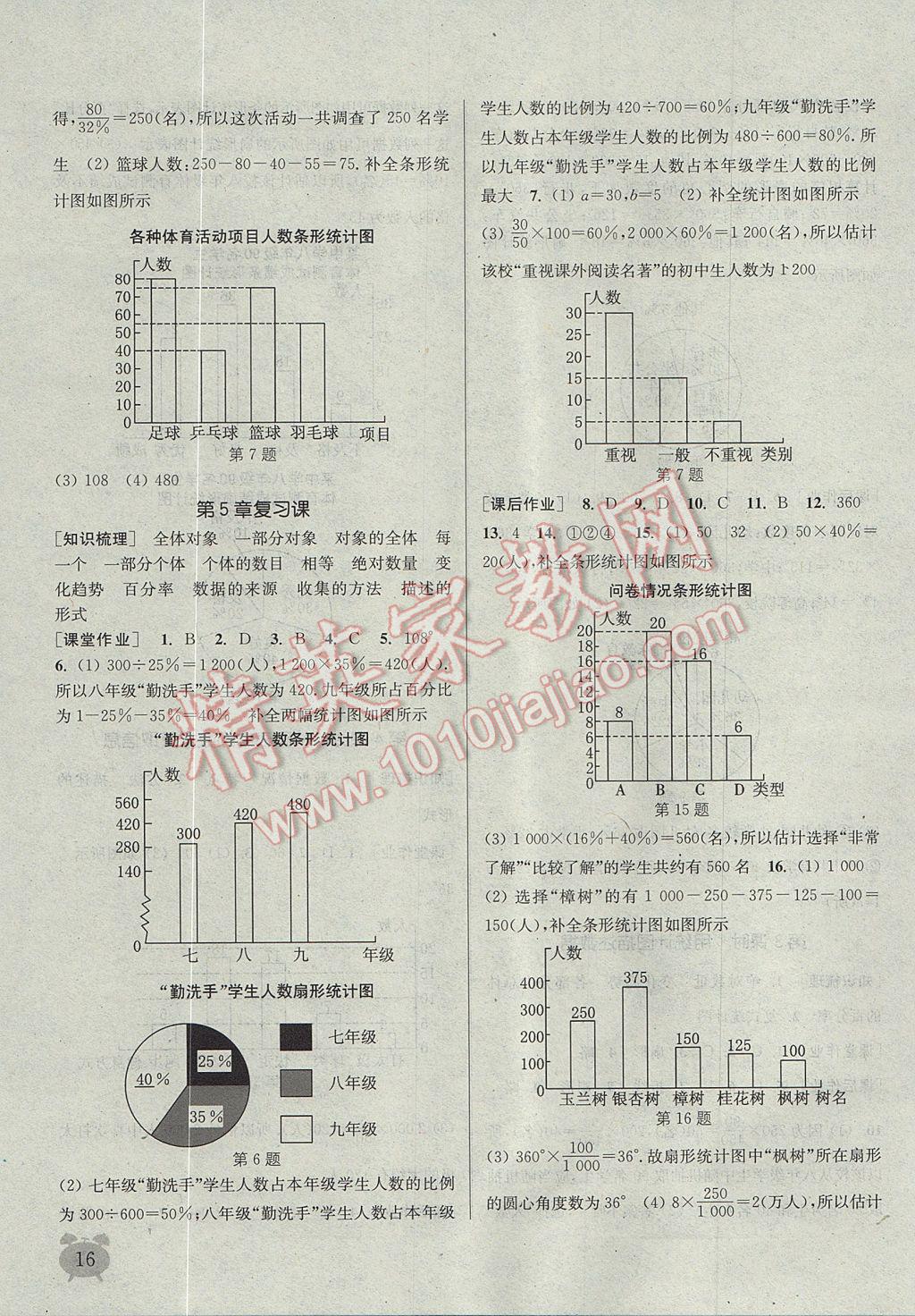 2017年通城學(xué)典課時作業(yè)本七年級數(shù)學(xué)上冊滬科版 參考答案第15頁