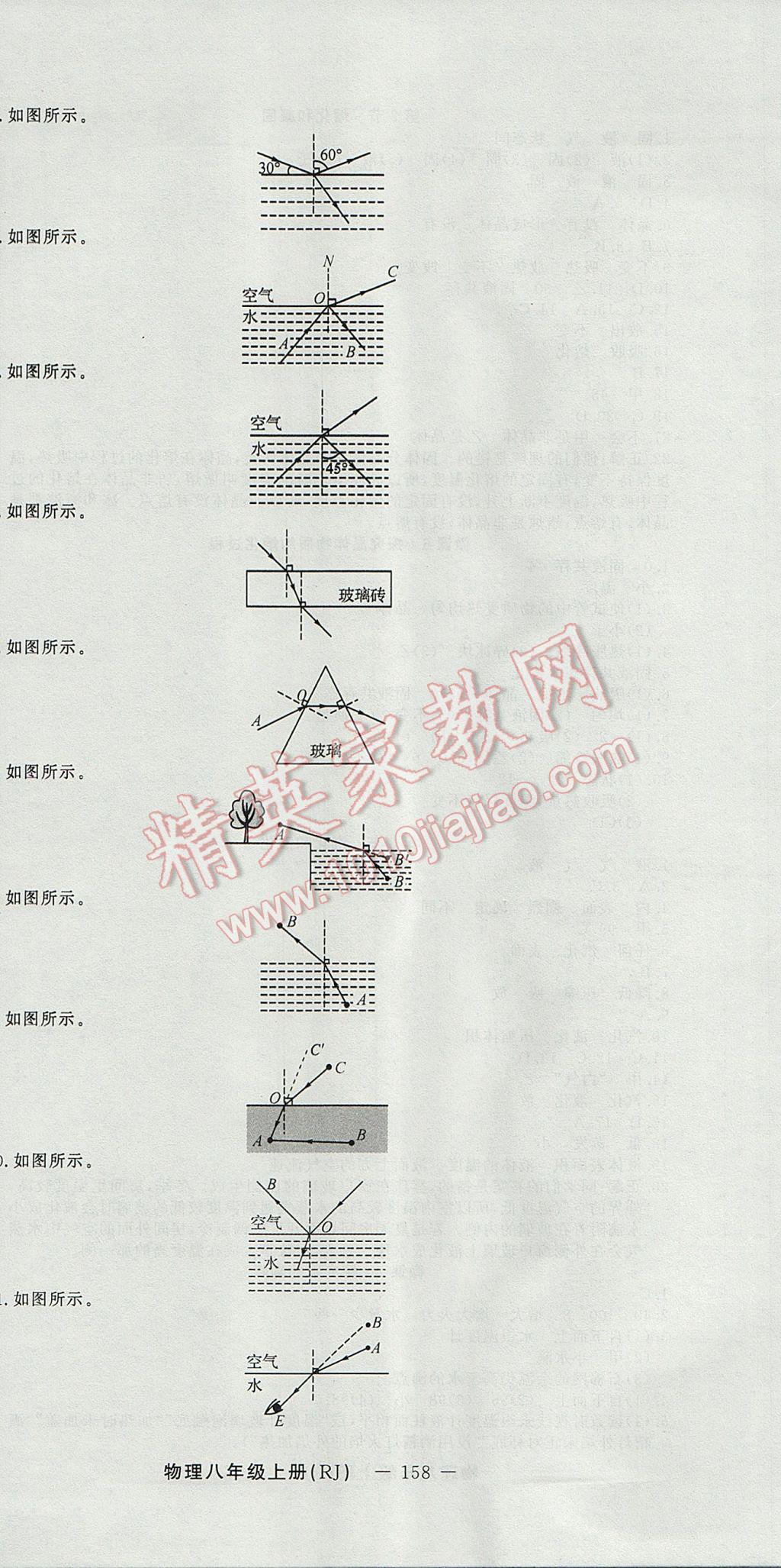 2017年激活思維智能訓(xùn)練課時導(dǎo)學(xué)案八年級物理上冊人教版 參考答案第12頁