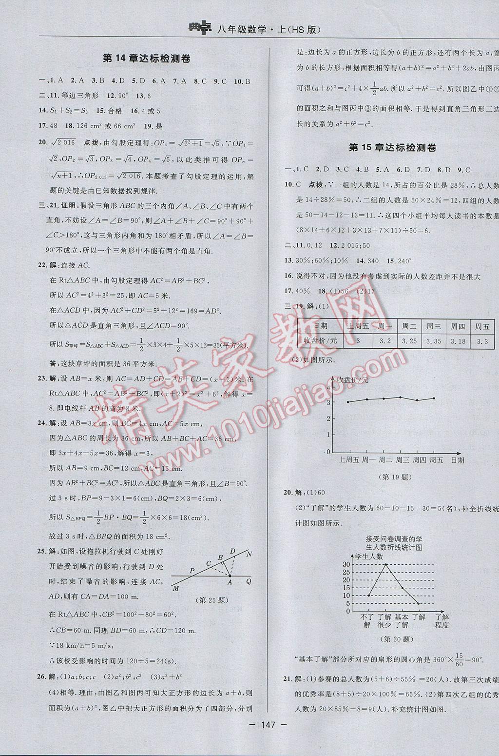 2017年綜合應用創(chuàng)新題典中點八年級數(shù)學上冊華師大版 參考答案第3頁