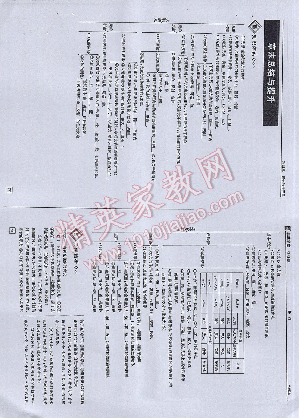 2017年蓉城學堂課課練八年級物理上冊 參考答案第39頁