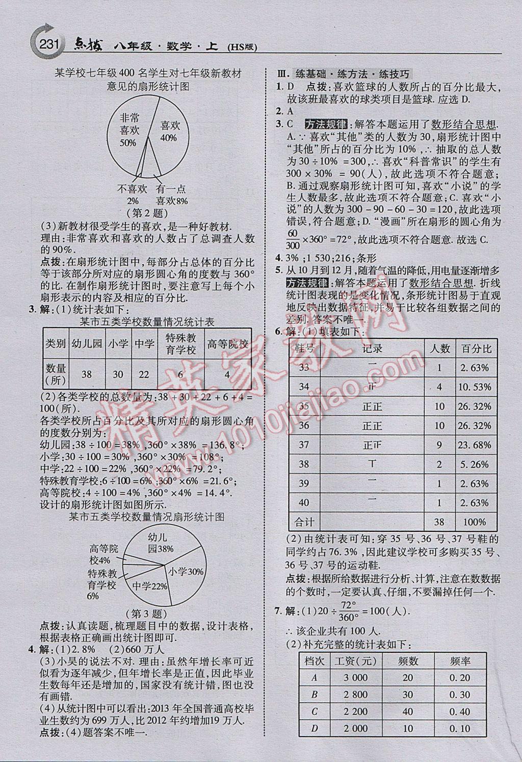 2017年特高級(jí)教師點(diǎn)撥八年級(jí)數(shù)學(xué)上冊華師大版 參考答案第25頁