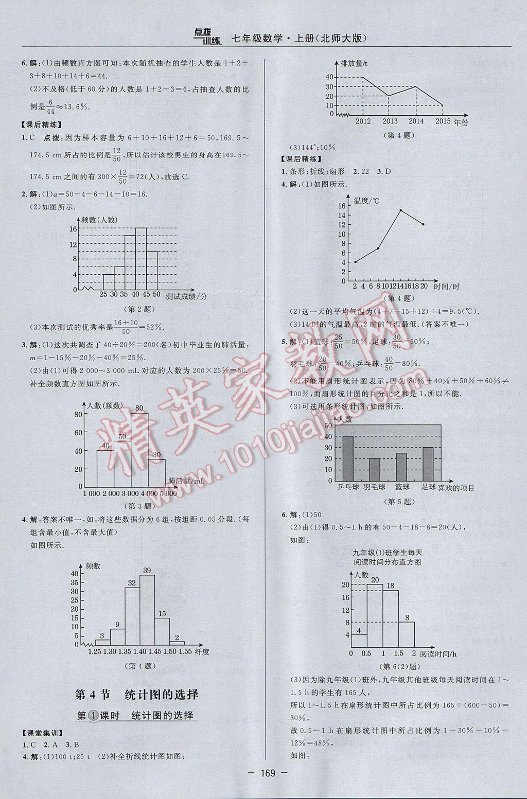 2017年點(diǎn)撥訓(xùn)練七年級(jí)數(shù)學(xué)上冊(cè)北師大版 參考答案第27頁(yè)