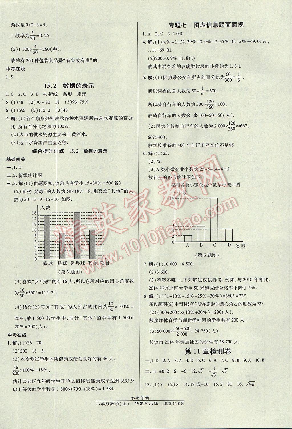 2017年高效課時(shí)通10分鐘掌控課堂八年級(jí)數(shù)學(xué)上冊(cè)華師大版 參考答案第16頁(yè)