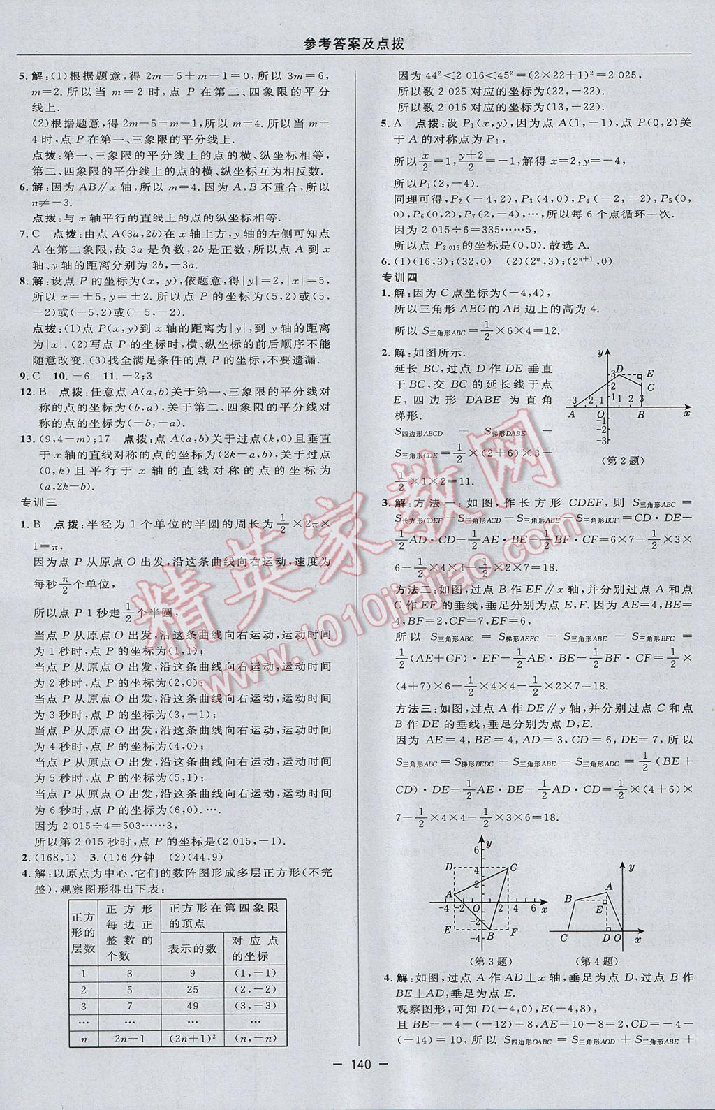 2017年综合应用创新题典中点八年级数学上册沪科版 参考答案第8页