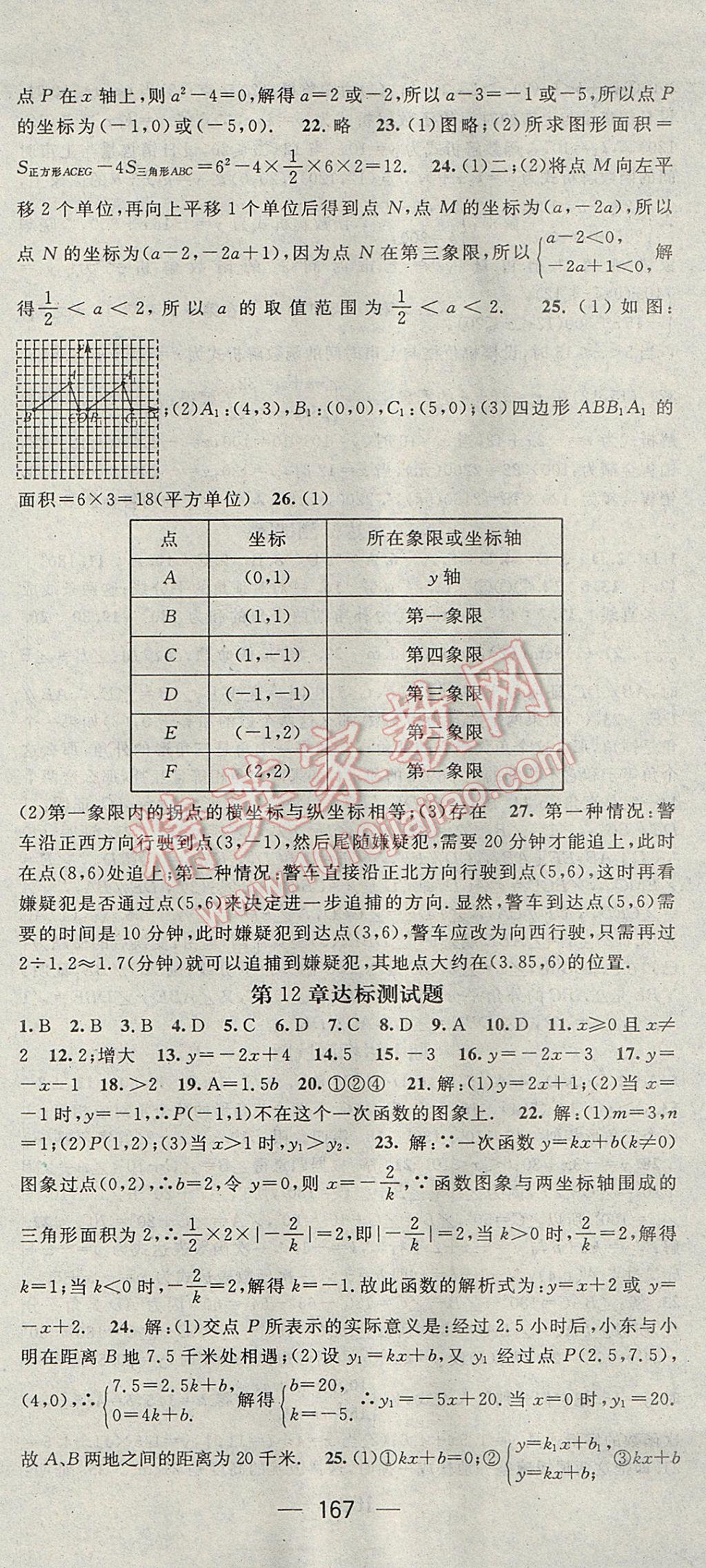 2017年精英新課堂八年級數學上冊滬科版 參考答案第27頁