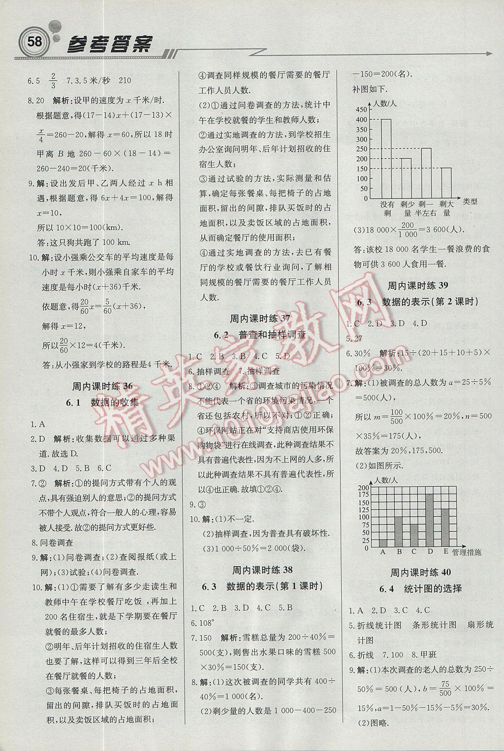 2017年轻巧夺冠周测月考直通中考七年级数学上册北师大版 参考答案第12页