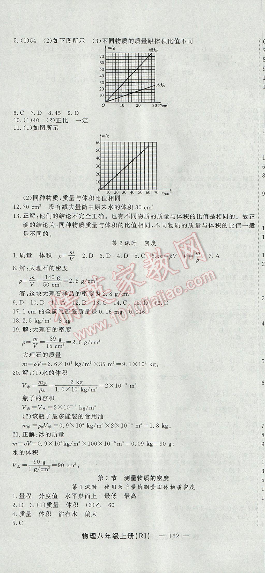 2017年激活思維智能訓(xùn)練課時(shí)導(dǎo)學(xué)案八年級(jí)物理上冊(cè)人教版 參考答案第16頁(yè)