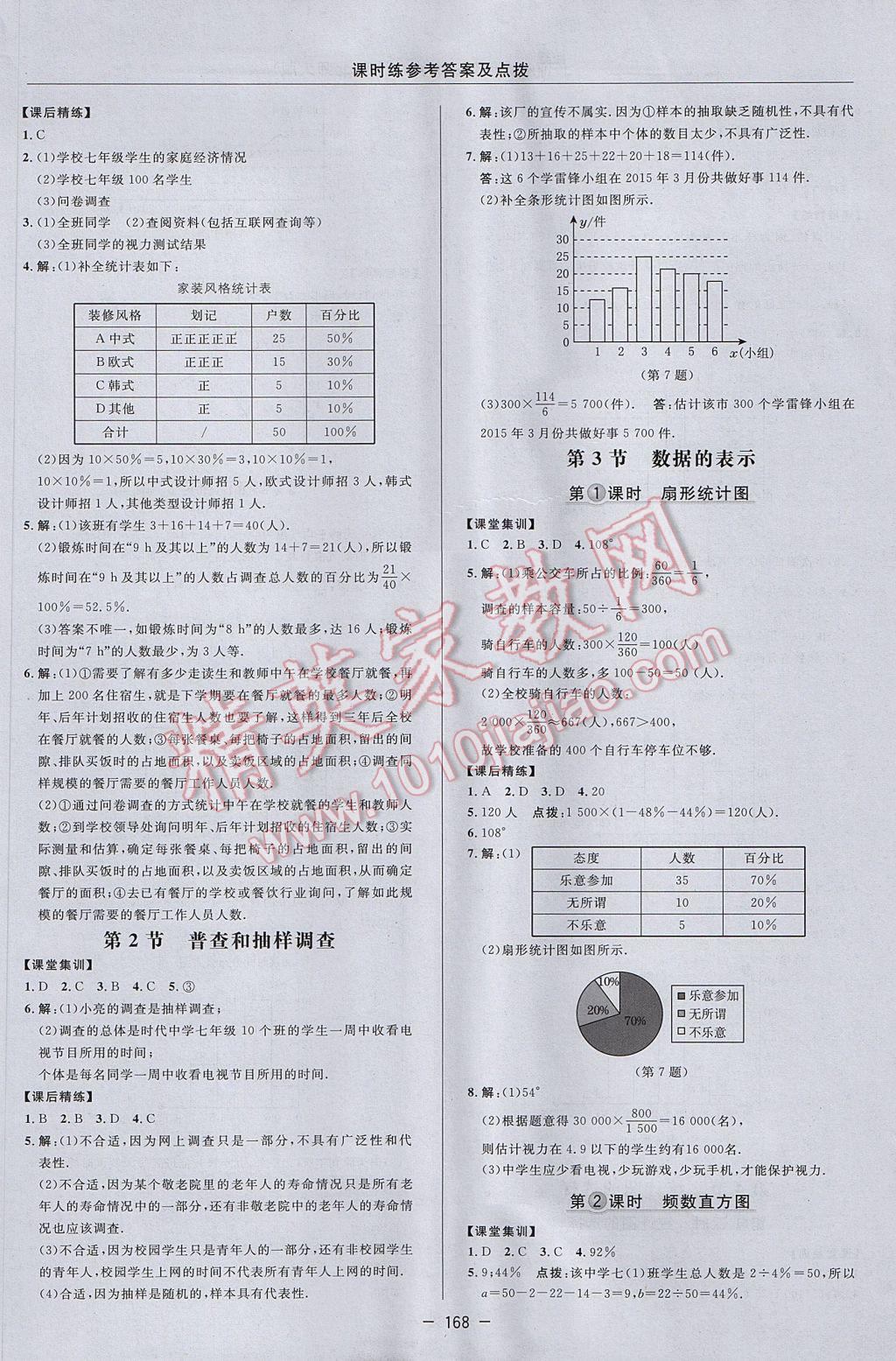 2017年點(diǎn)撥訓(xùn)練七年級數(shù)學(xué)上冊北師大版 參考答案第26頁