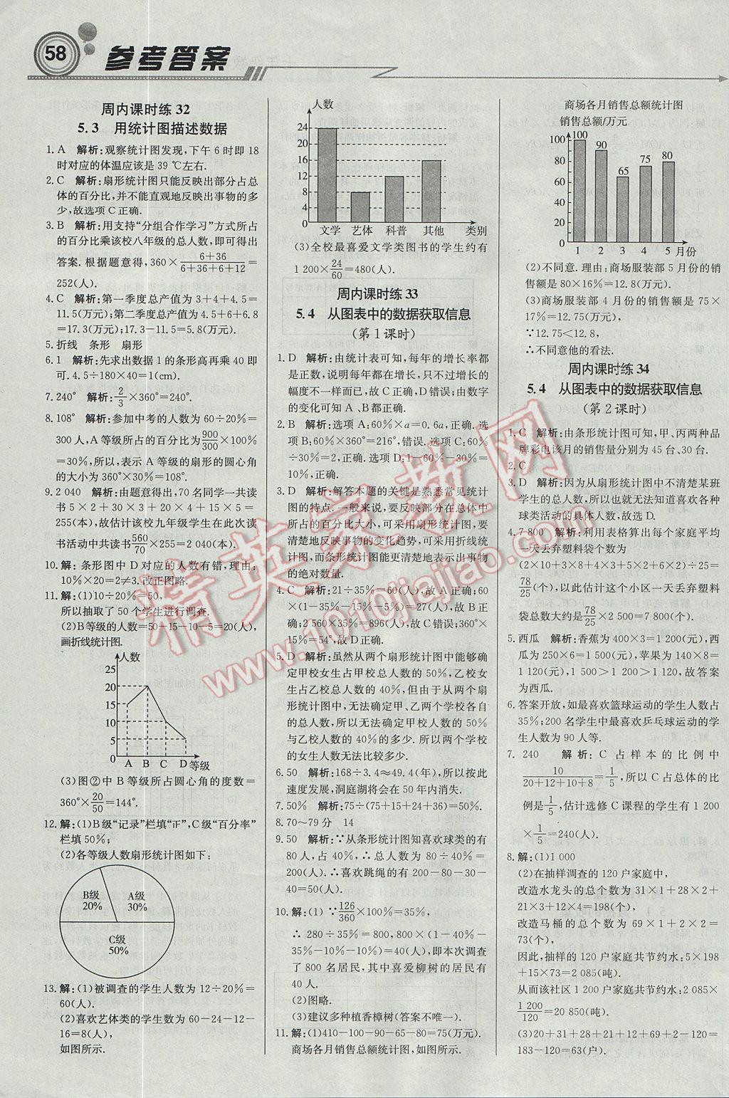 2017年輕巧奪冠周測(cè)月考直通中考七年級(jí)數(shù)學(xué)上冊(cè)滬科版 參考答案第10頁