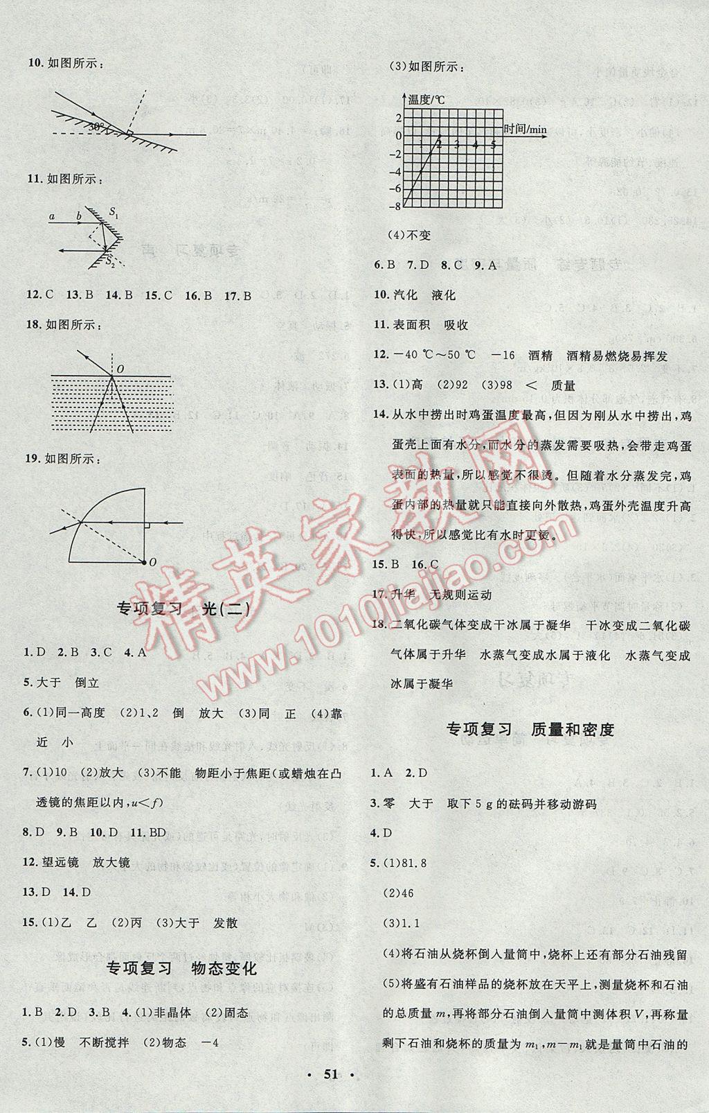 2017年非常1加1完全題練八年級物理上冊教科版 參考答案第15頁