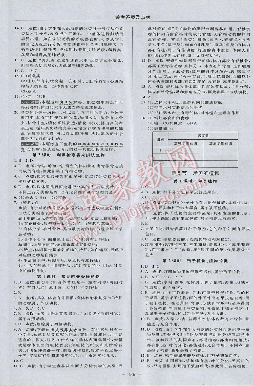 2017年綜合應用創(chuàng)新題典中點七年級科學上冊浙教版 參考答案第12頁