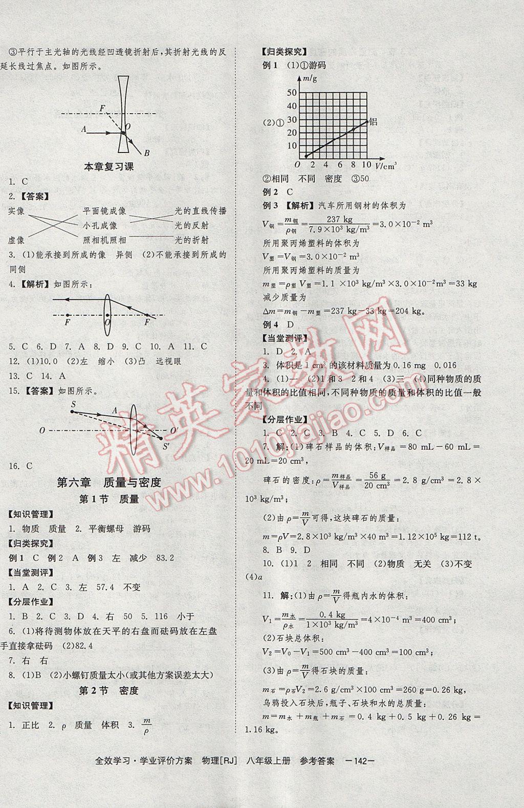 2017年全效學習八年級物理上冊人教版北京時代華文書局 參考答案第10頁